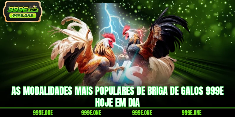 As modalidades mais populares de briga de galos 999E hoje em dia