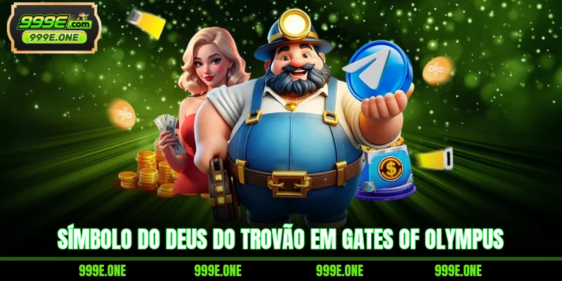 Símbolo do deus do trovão em gates of Olympus